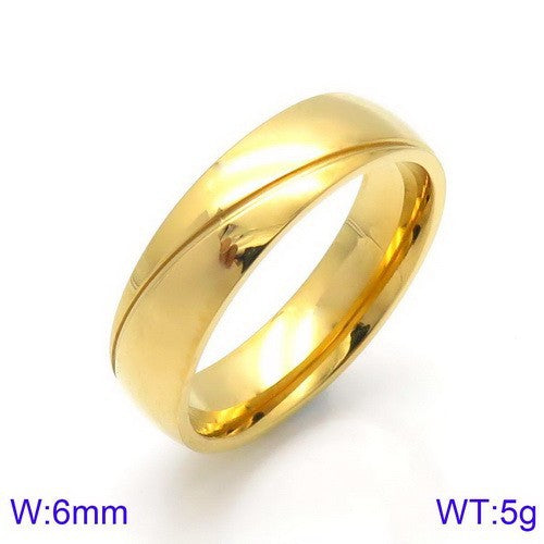 Korean-style Designed Titanium Steel Engagement Rings For Couples