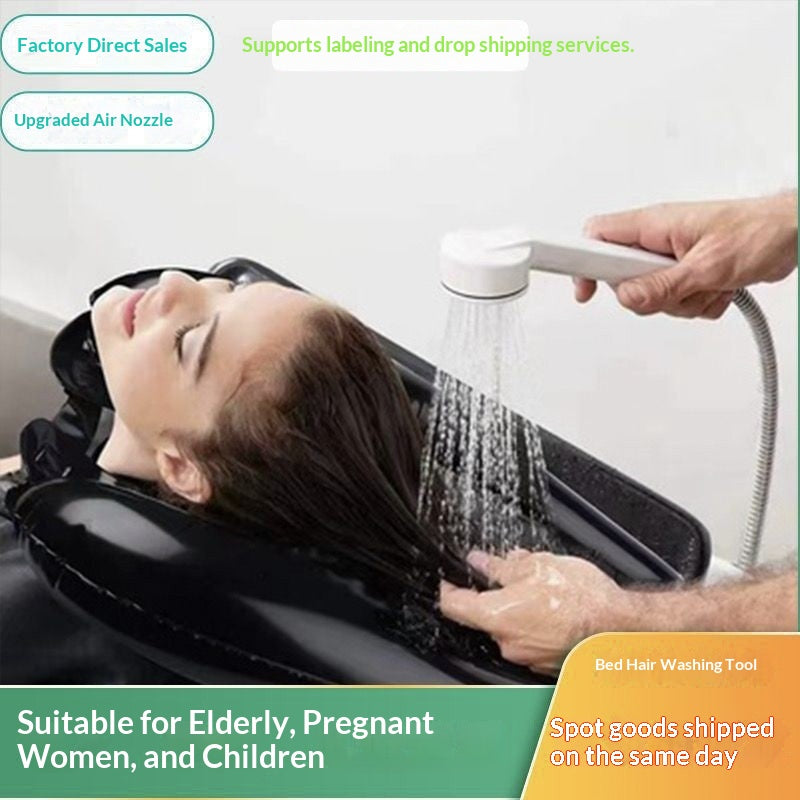 Foldable Inflatable Shampoo Pillow For Home Use