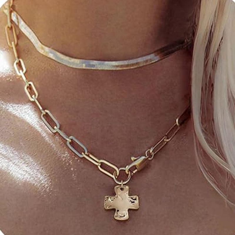 Cross-border European And American Fashion Personalized Hammered Texture