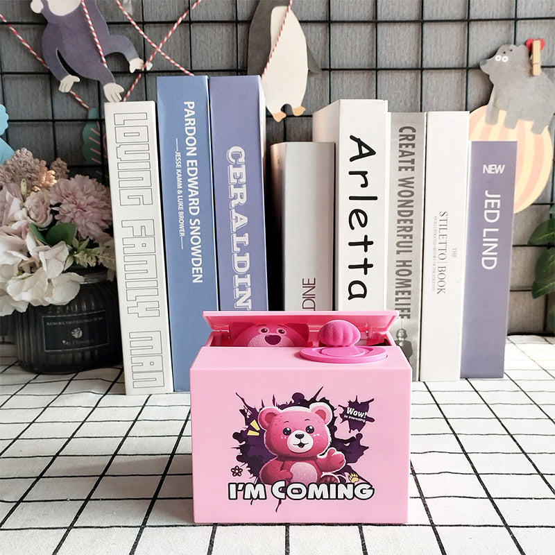 Money-Stealing Panda Piggy Bank  Creative Electric Piggy Bank Savings Challenge Children's Birthday Gift Toy