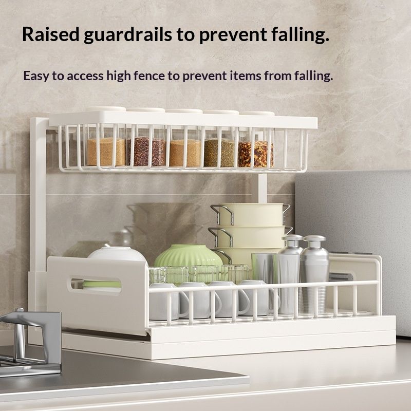 Under-sink Storage Rack For The Kitchen Sink