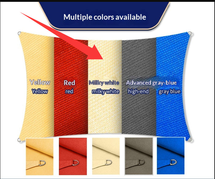 Cross-border Four-corner Outdoor Sunshade Sail, HDPE Sunshade Canopy, Triangular Dense And Thickened Shade Net