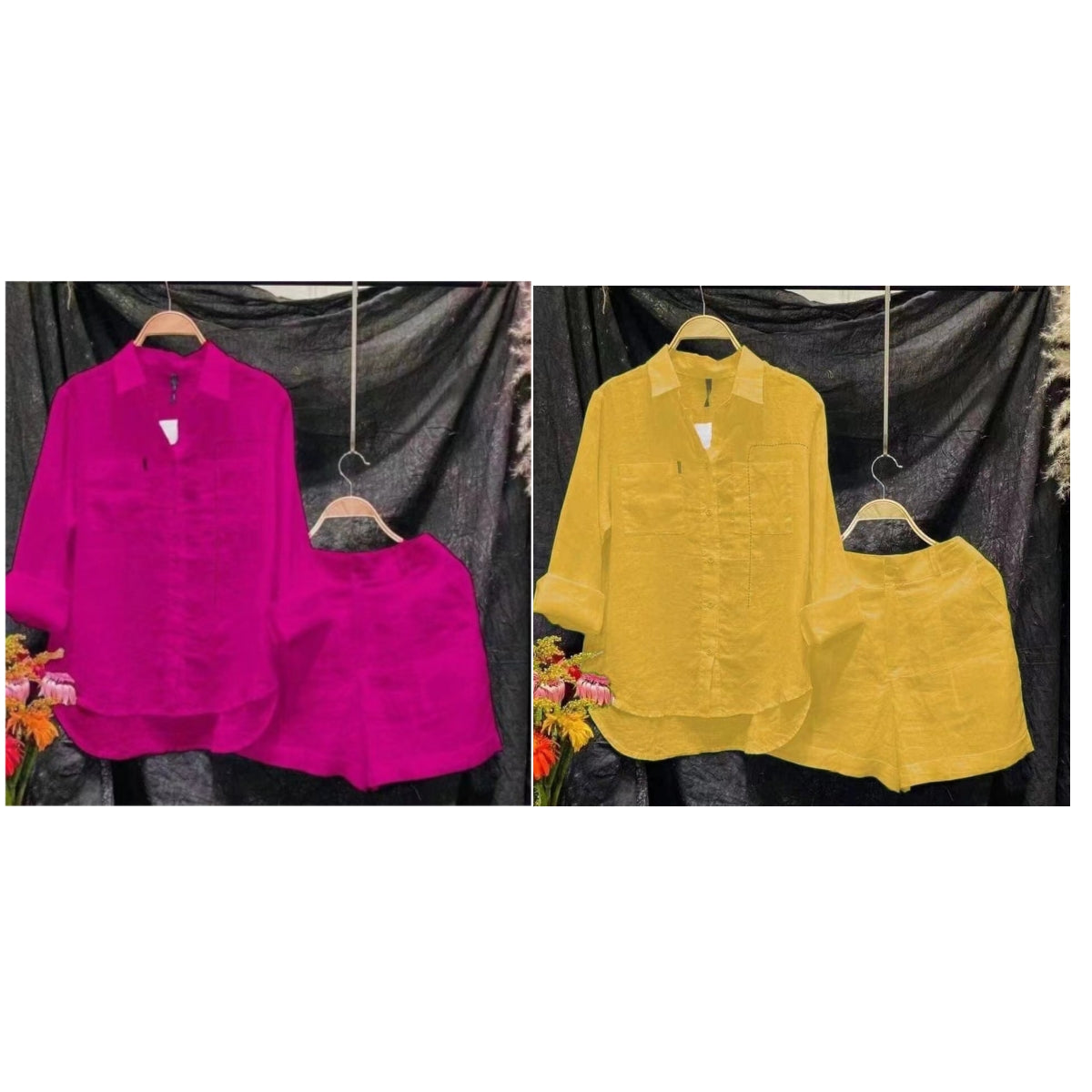 Fashion Solid Color Shirt Outfit
