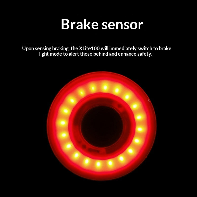 Smart Induction Brake Light For Bicycles With Charging Function Cycling Gear