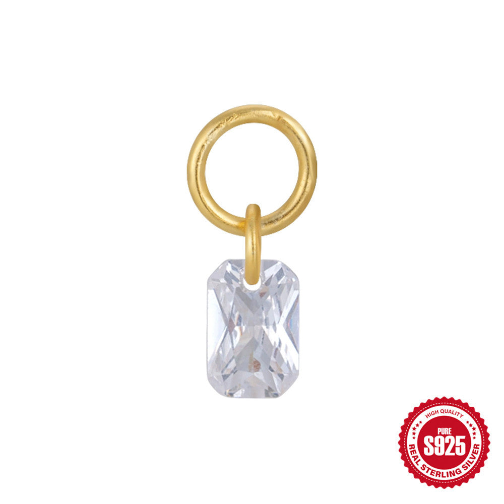 S925 Sterling Silver Bead Pendant Earrings Earring Accessories
