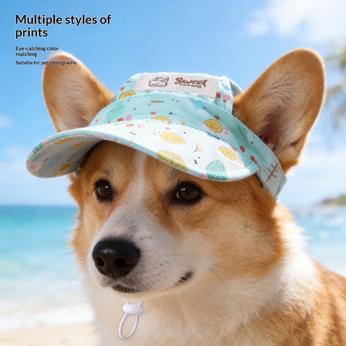 Creative Cartoon Printing Ear-Opening Pet Sun Hat