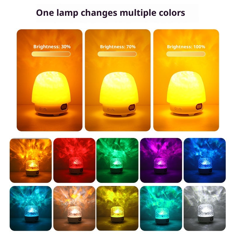 New Water Ripple Smart A Large Model Conversation Bluetooth Stereo Light Romantic Bedroom Bedside Ambience Light