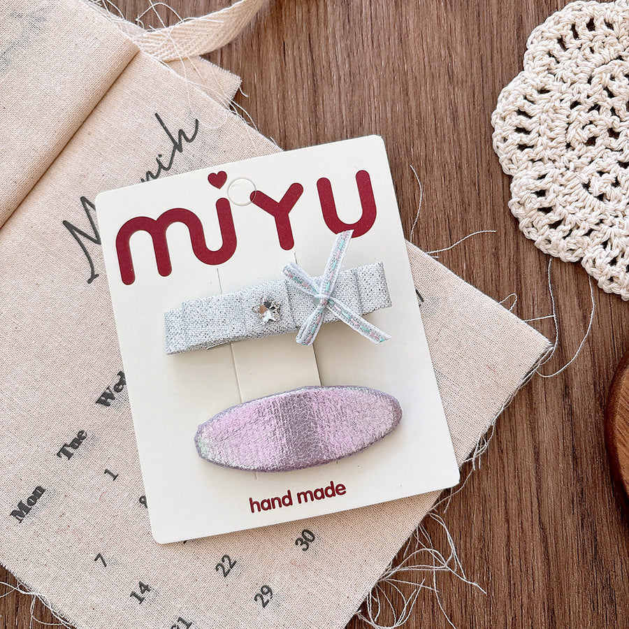Versatile Childrens Hair Clip Made Of Leather