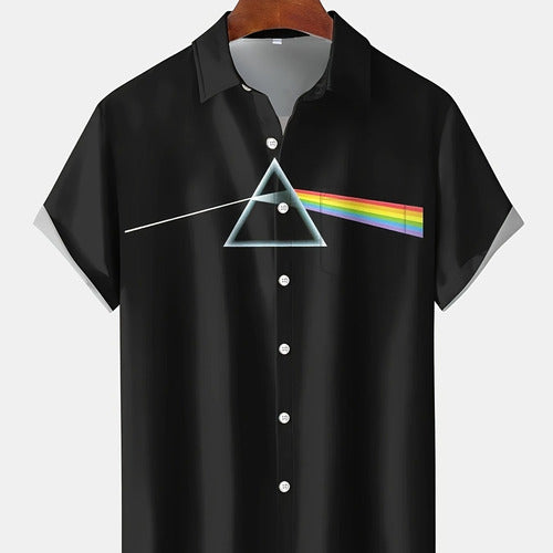 Mens 3D-printed Breathable Fashion Casual Shirt