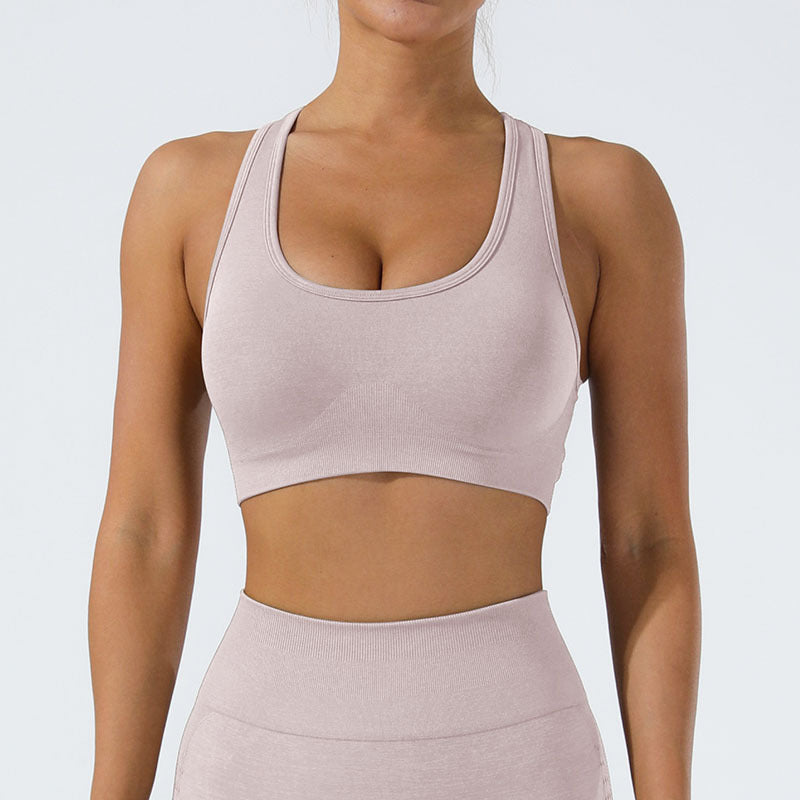 Super Soft Feel Beauty Back Exercise Bra Underwear Wear Shockproof Running Fitness