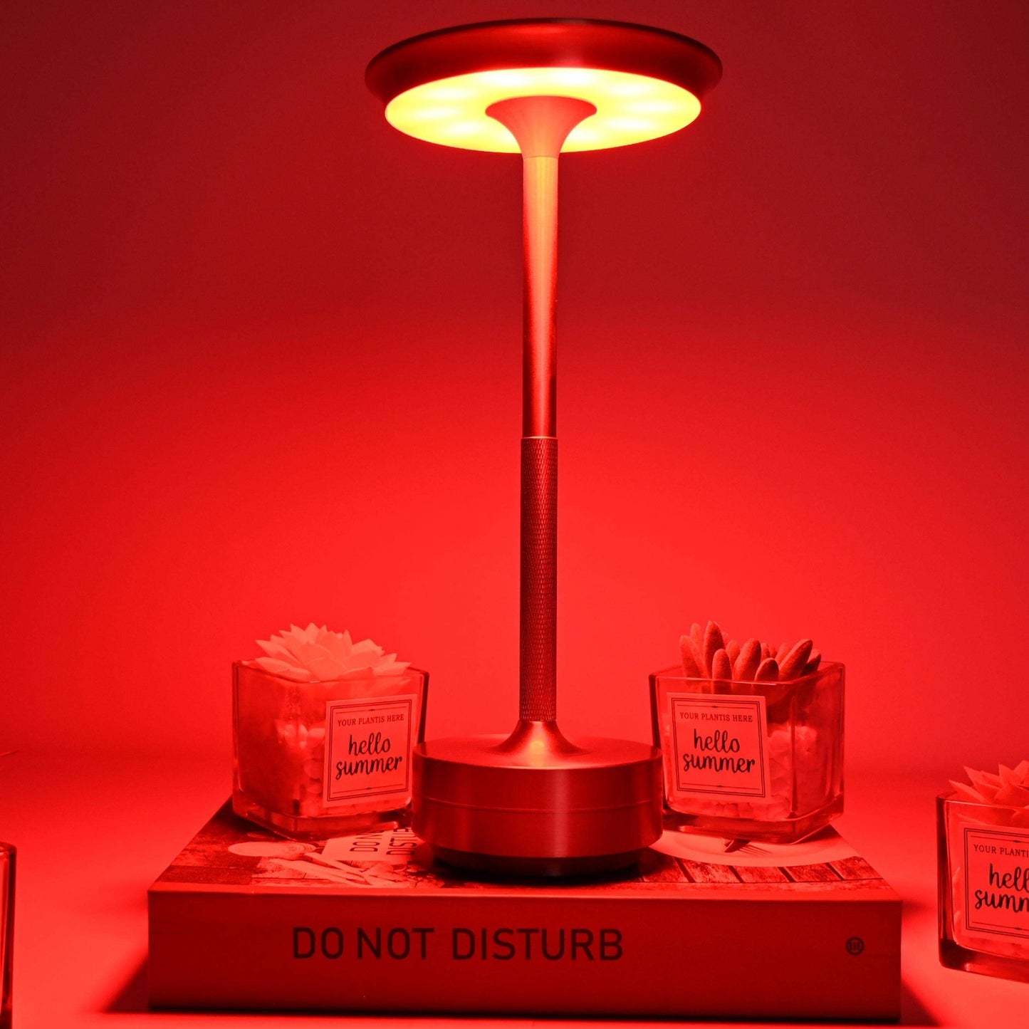 Stepless Dimming Aluminum LED Cordless Desk Lamp