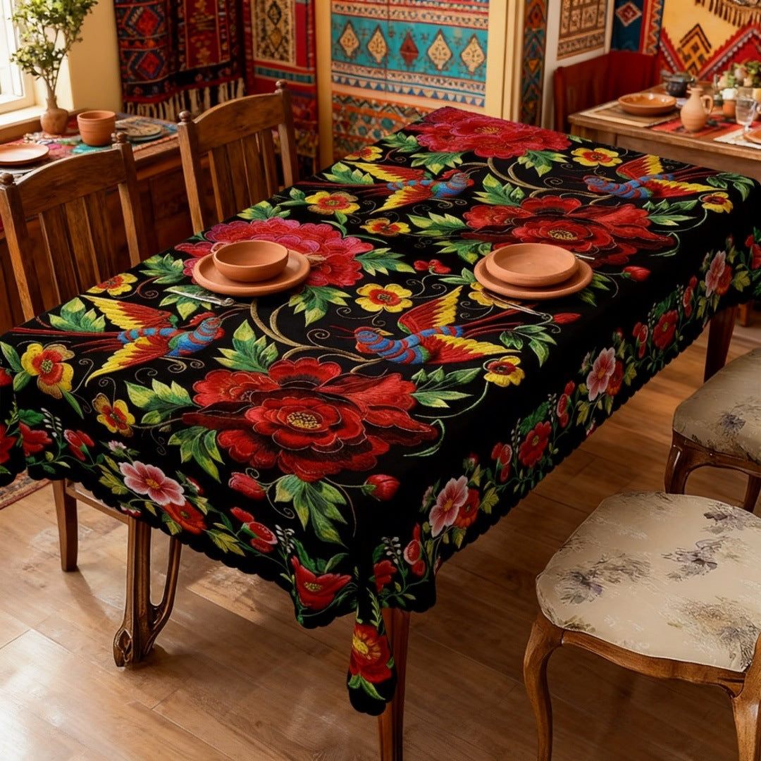 Water-wash, Scald-proof Desk Mat Instagram-style Rectangular Tablecloth