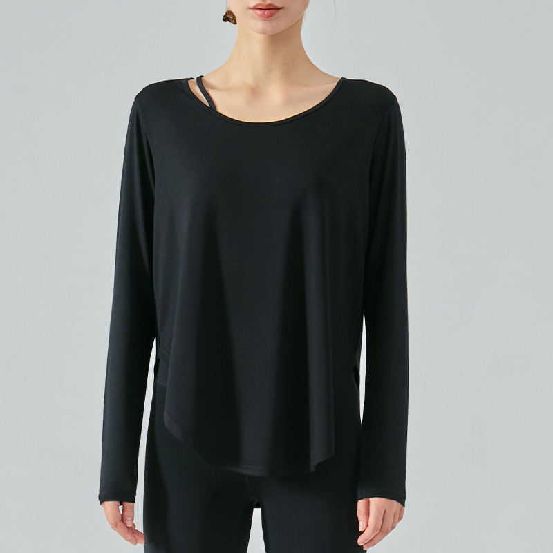 Jacket Loose-fitting Lightweight Thin Skin-friendly Casual Blouse Exercise Yoga Clothes