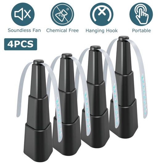 4Pcs Fly Repellent Fan For Summer Table Top Battery Powered Bug Deterrent Fan Hanging Food Fans For Party BBQ Picnic Camping