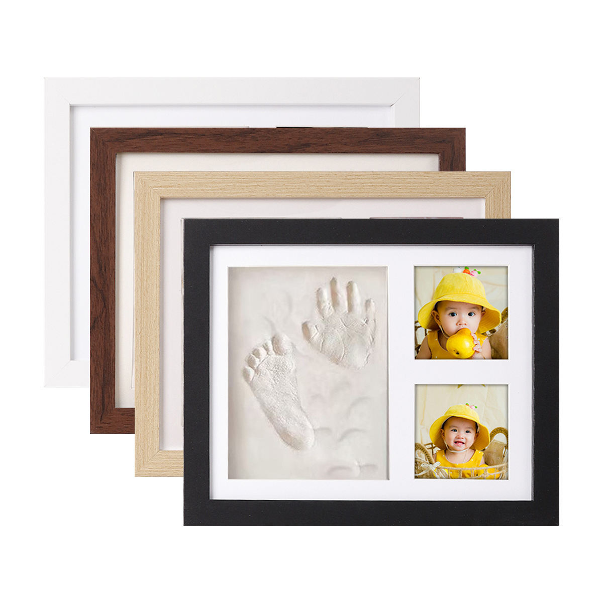 Pet Paw And Footprint Photo Frame Display Set