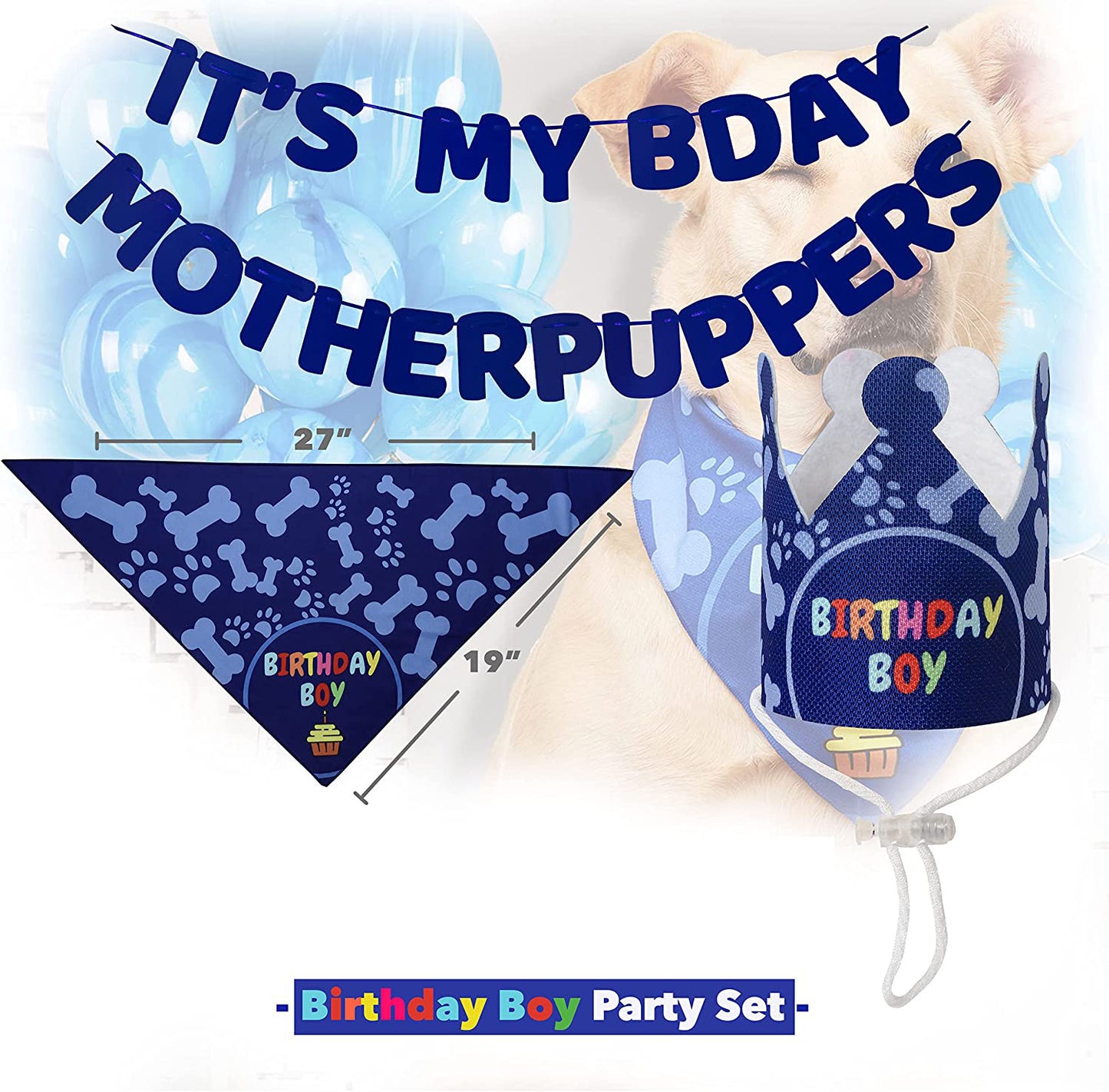 Pet Party Decorations Birthday Setup Pennant Banners