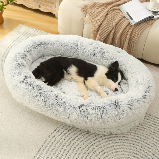 Plush Winter Warm And Cozy Pet Bed