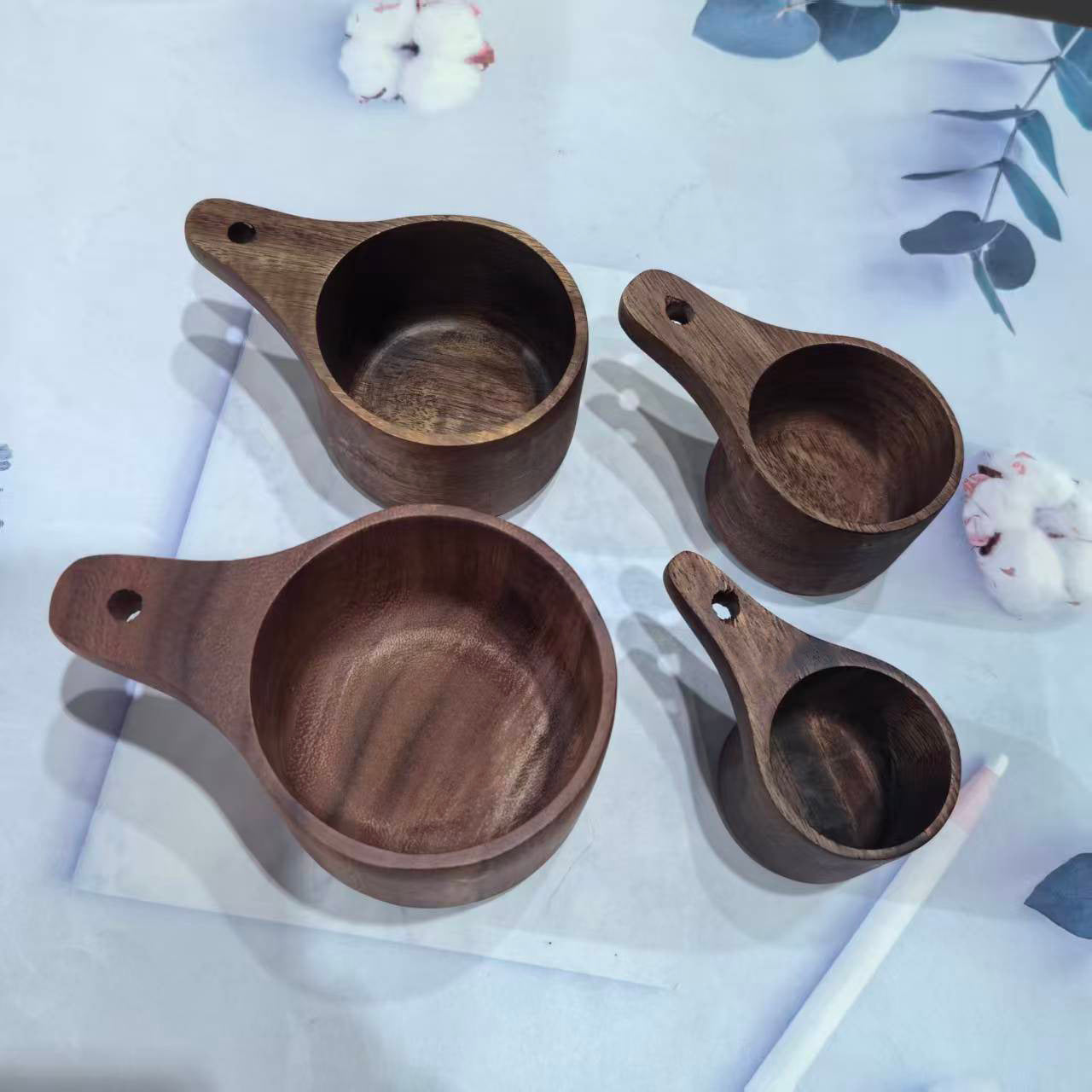 Walnut Wood Solid Wood Measuring Cup For Home Baking