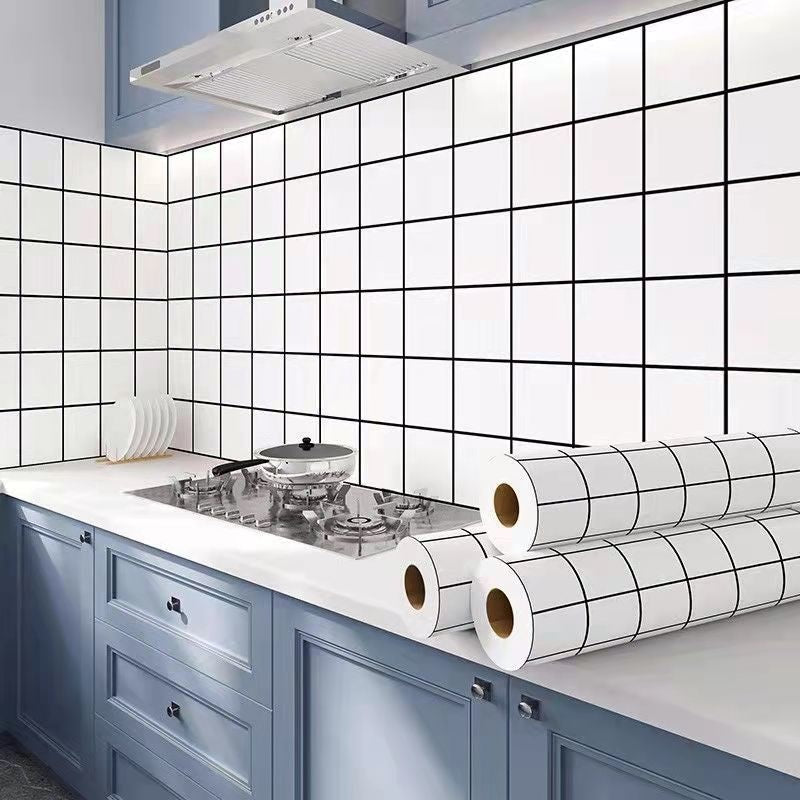 Kitchen Oil-proof Stickers Waterproof Self-adhesive Wallpaper Moisture- And Oil-resistant