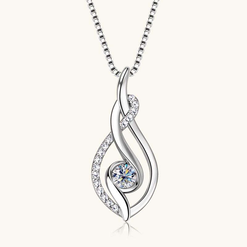 Diamond Necklace Silver Accessories