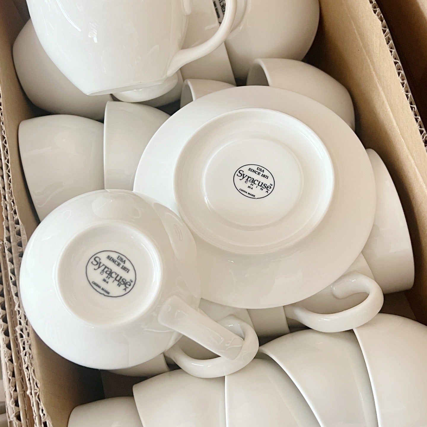 Ins Korean-style Milky White Ceramic Coffee Cup And Saucer