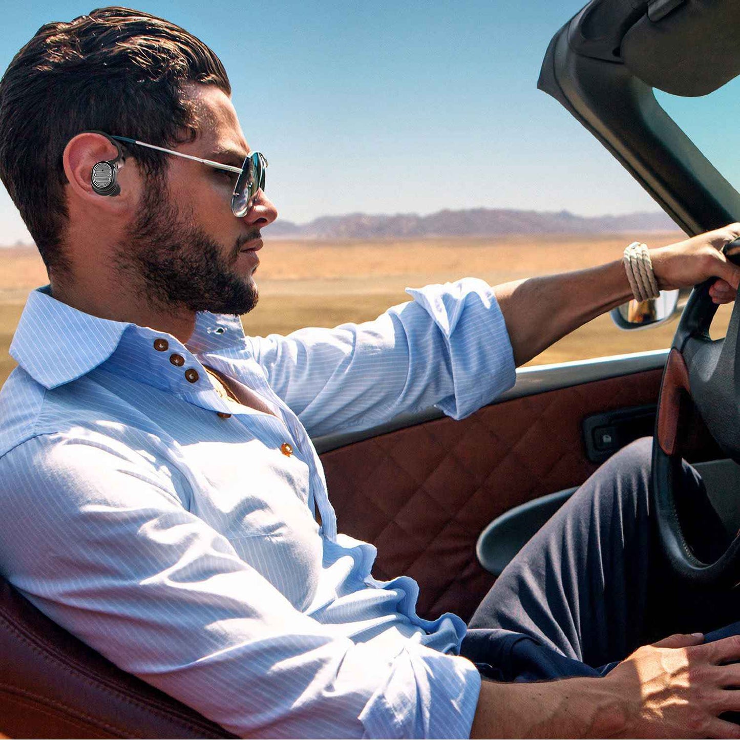 TWS Wireless 5.0 Earbuds IPX4 Touch In-Ear Stereo Earphone Noise Canceling Earpieces 32.8 Ft Transmission Range With Mic 500mAh Magnetic Charging Dock