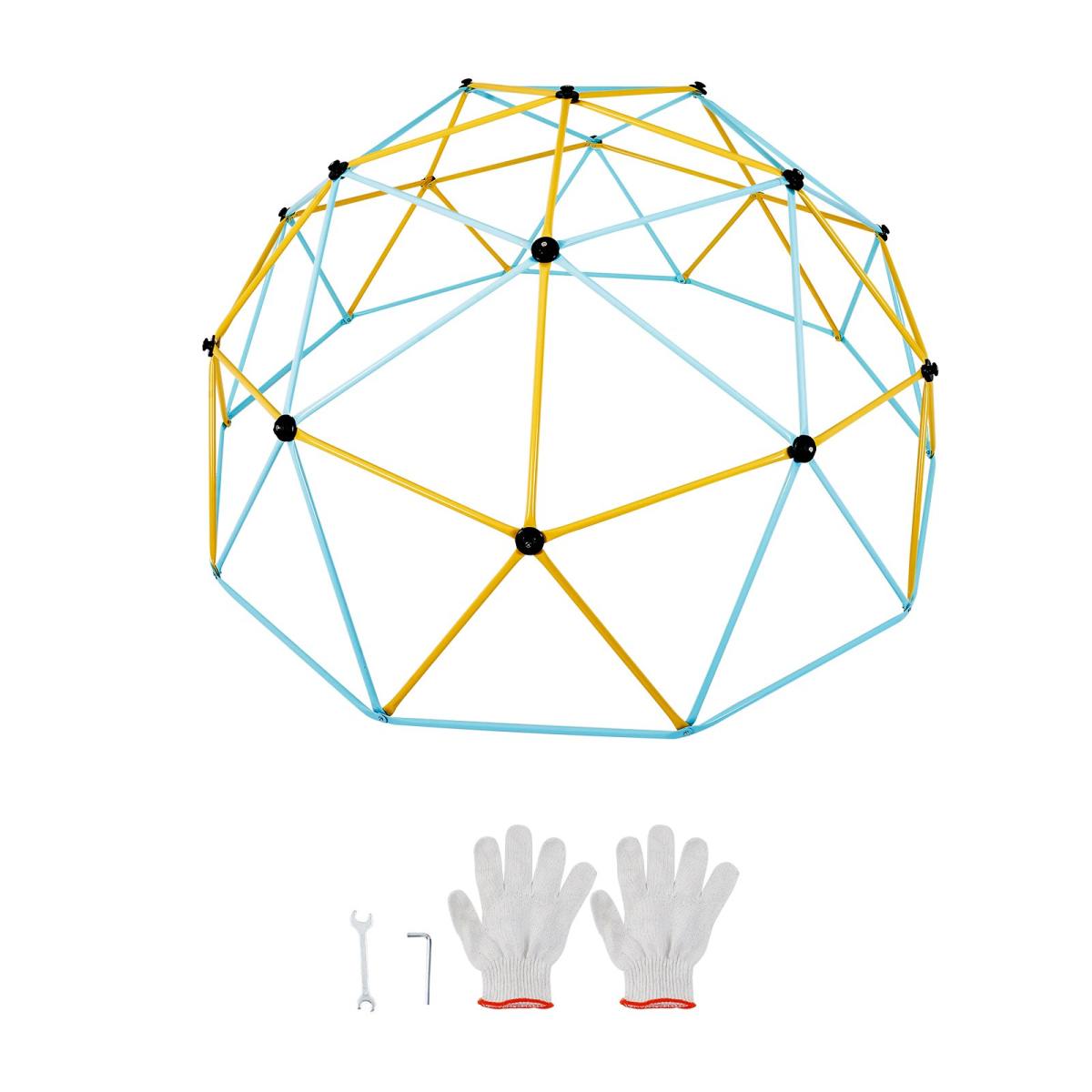 Climbing Dome, Jungle Gym Supports 750LBS And Easy Assembly, 10FT Geometric Dome Climber Play Center For Kids 3 To 10 Years Old,with Climbing Grip, Outdoor Backyard Play Equipment For Kids