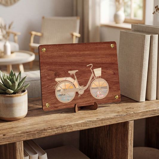 Wooden Bicycle Money Gift With Assembly Tools - Unique Gift For Cyclists - Party Accessory Set