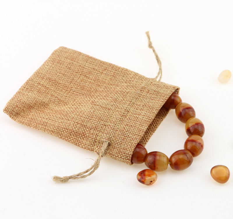Linen Gauze Flannel Cotton Cosmetic Accessories Storage Bag
