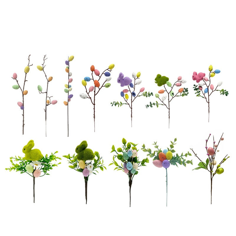 Easter Home Indoor Decor Artificial Foam Floral Arrangement Accessories