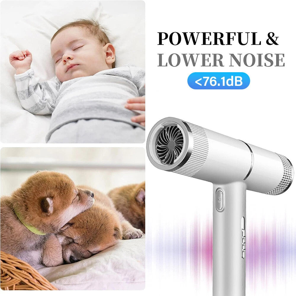 3in1 Professional Style Hair Dryer Nozzle Concentrator Blower Pro Salon Heat UK