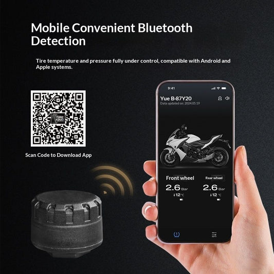 Motorcycle Bluetooth Diagnostic Tool With External Universal Sensor For Mobile Apps