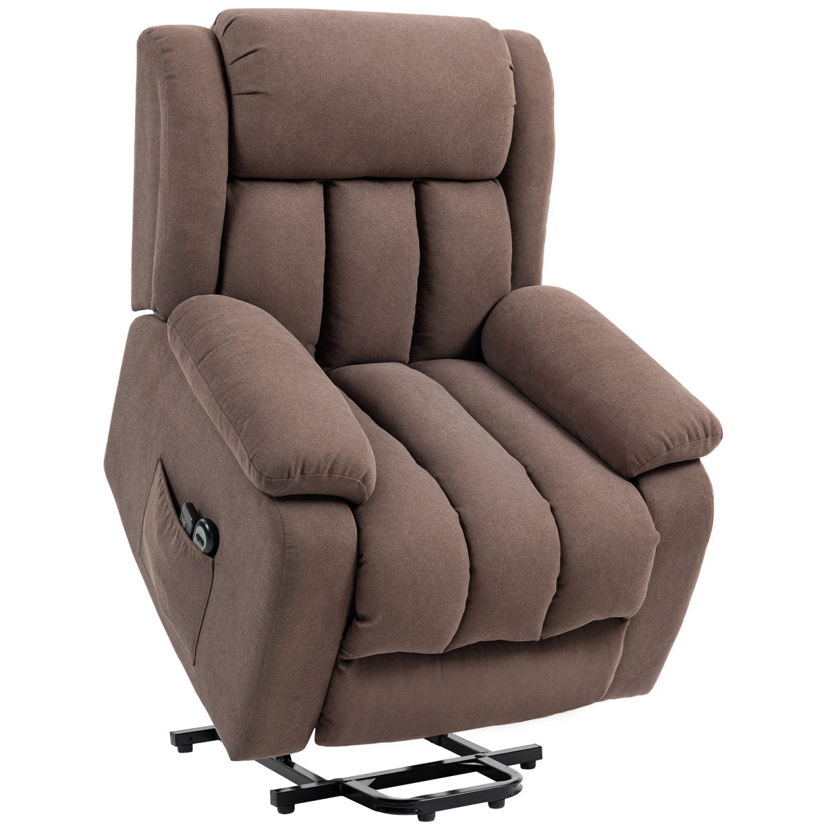 Eight-Point Massage Electric Lift Chair - Dark Brown