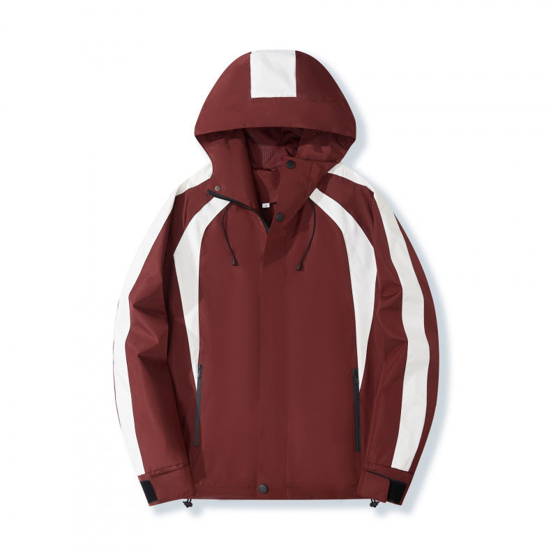 Hooded Sport-Style Jacket Mens Casual Outdoor Waterproof Coat