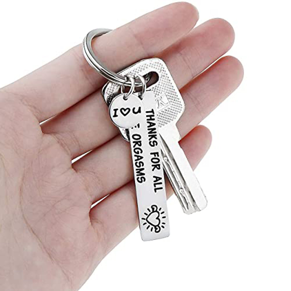 Couples Valentines Keychain Thanks For All The Orgasms Keychain Key Ring Gift For Husband Wife