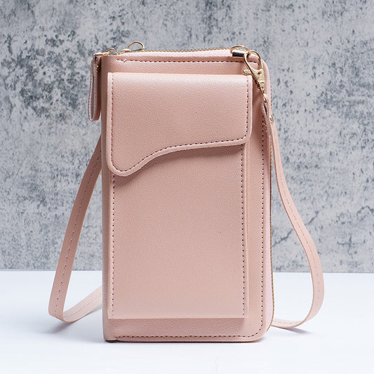 Fashionable Korean-style Shoulder And Crossbody Bag Womens Long Wallet