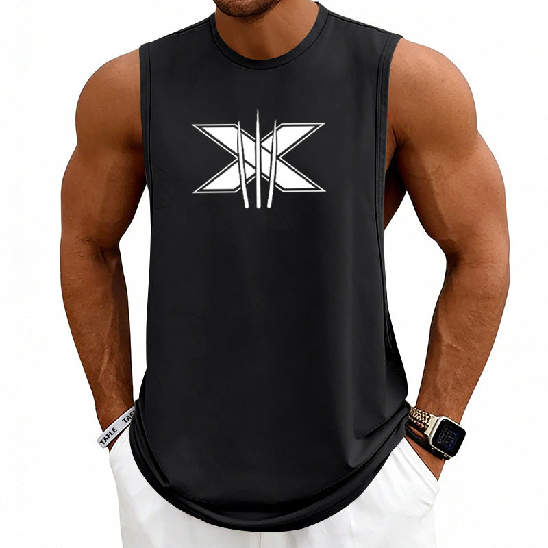 Summer Mens Muscle Fitness Workout Breathable Sleeveless Tank Top
