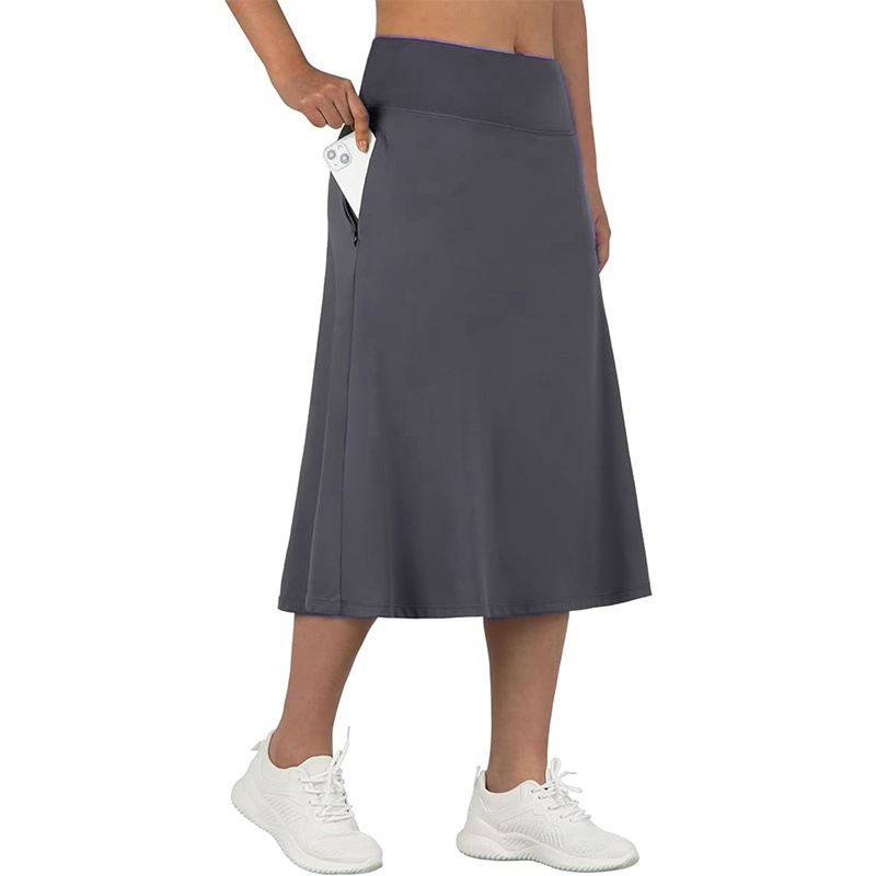 Womens Yoga Sports All-Match Long Skirt