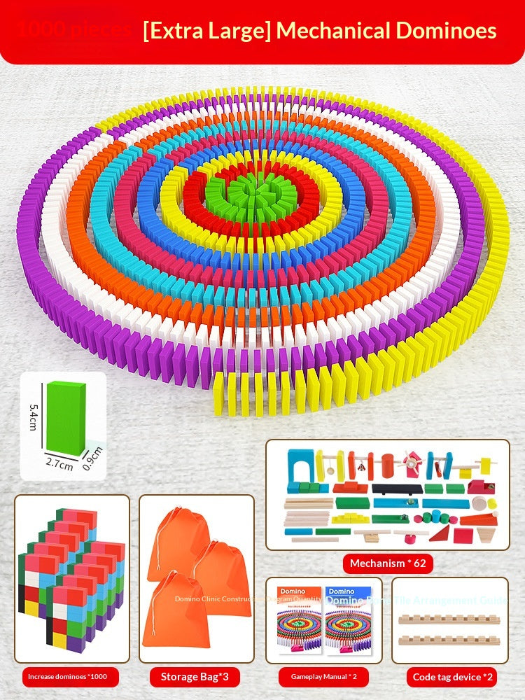 Educational Puzzle Toy Mechanism Building Blocks Gift Dominoes