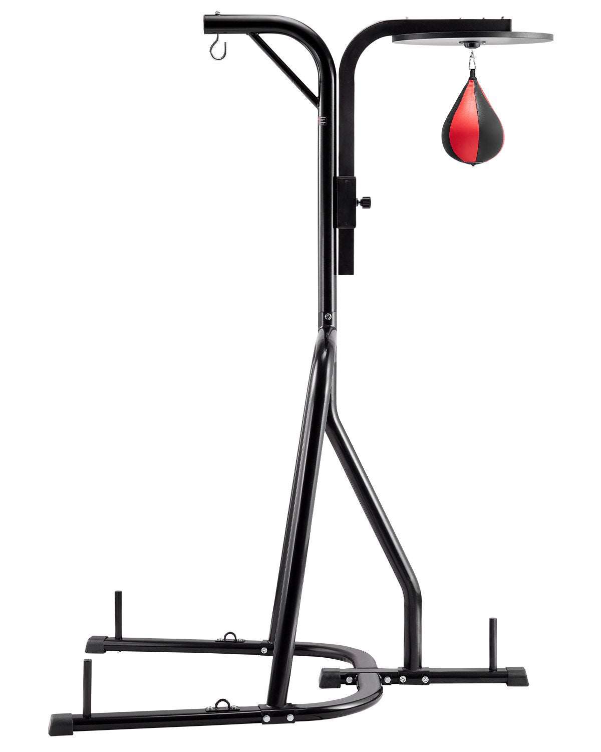2 In 1 Boxsackständer Trainingsgerät Sandsackgestell Aus Stahl, Höhenverstellbare Boxsackhalterung (65 Kg Belastbar), Fitnessgerät Standboxtrainer Für Fitness-Studio Boxing Schwarz