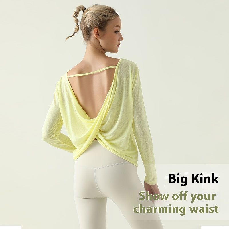 Comfortable Breathable Yoga Long-sleeved Blouse Top