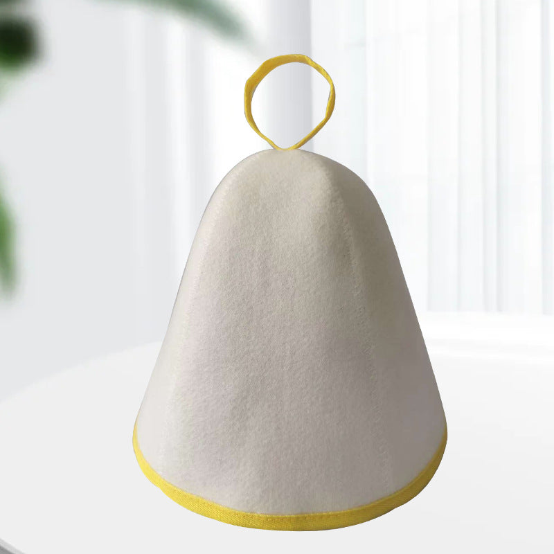 Factory Wholesale Colorful Edged New-style Sauna Hat Felt Bath Cap