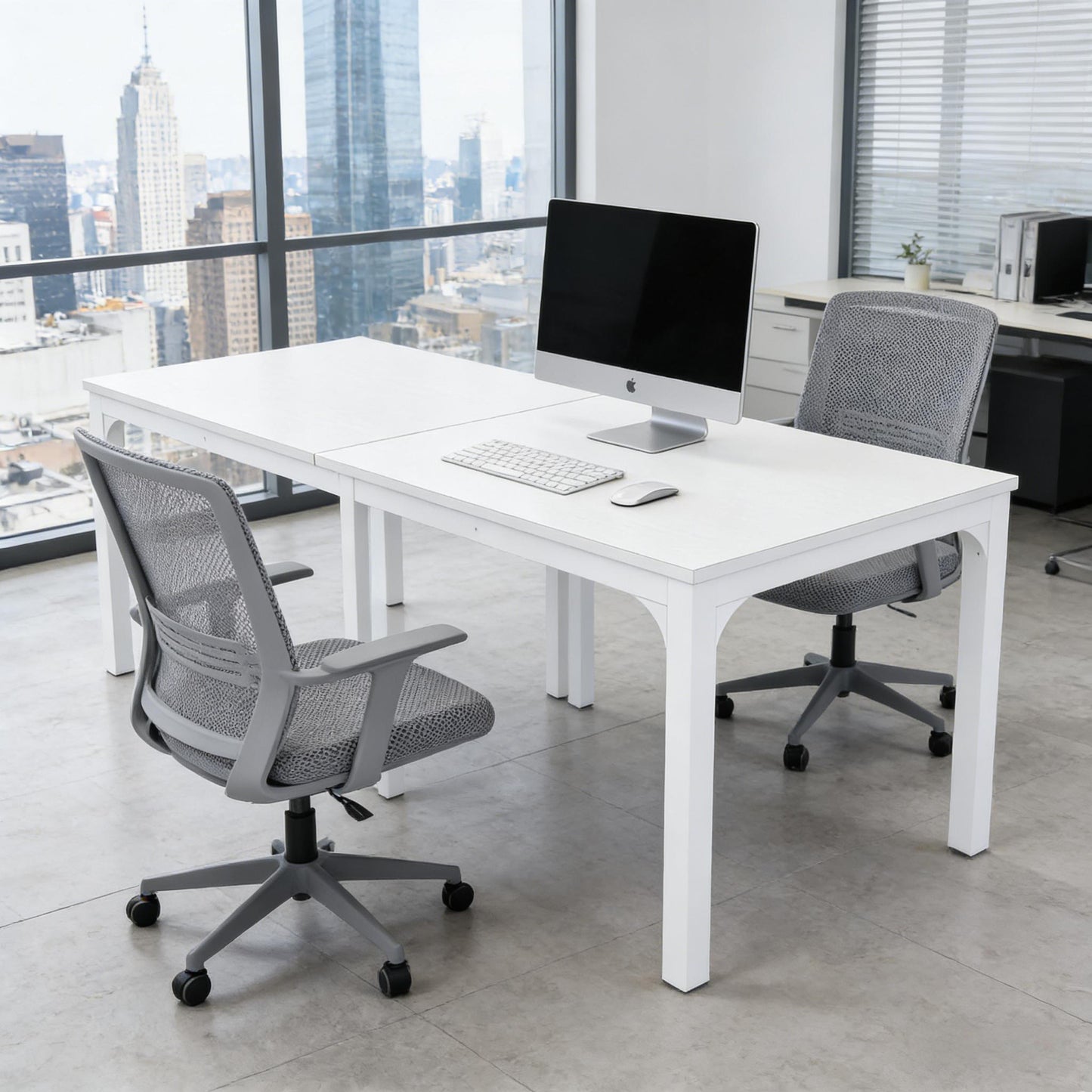 Dual Workspace Desk,Conference Table,Rectangle Computer Desk