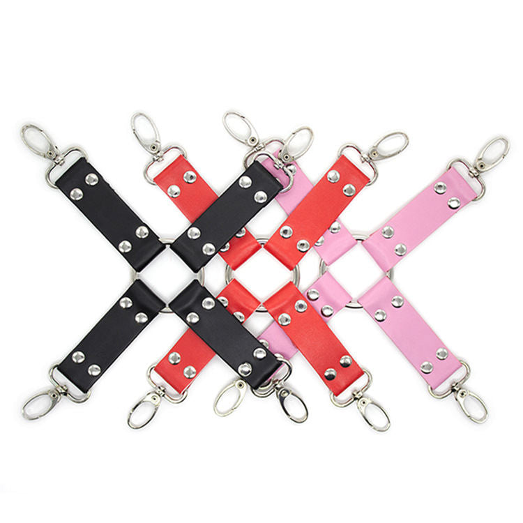 Personality Cross Buckle Connection Leather Toys
