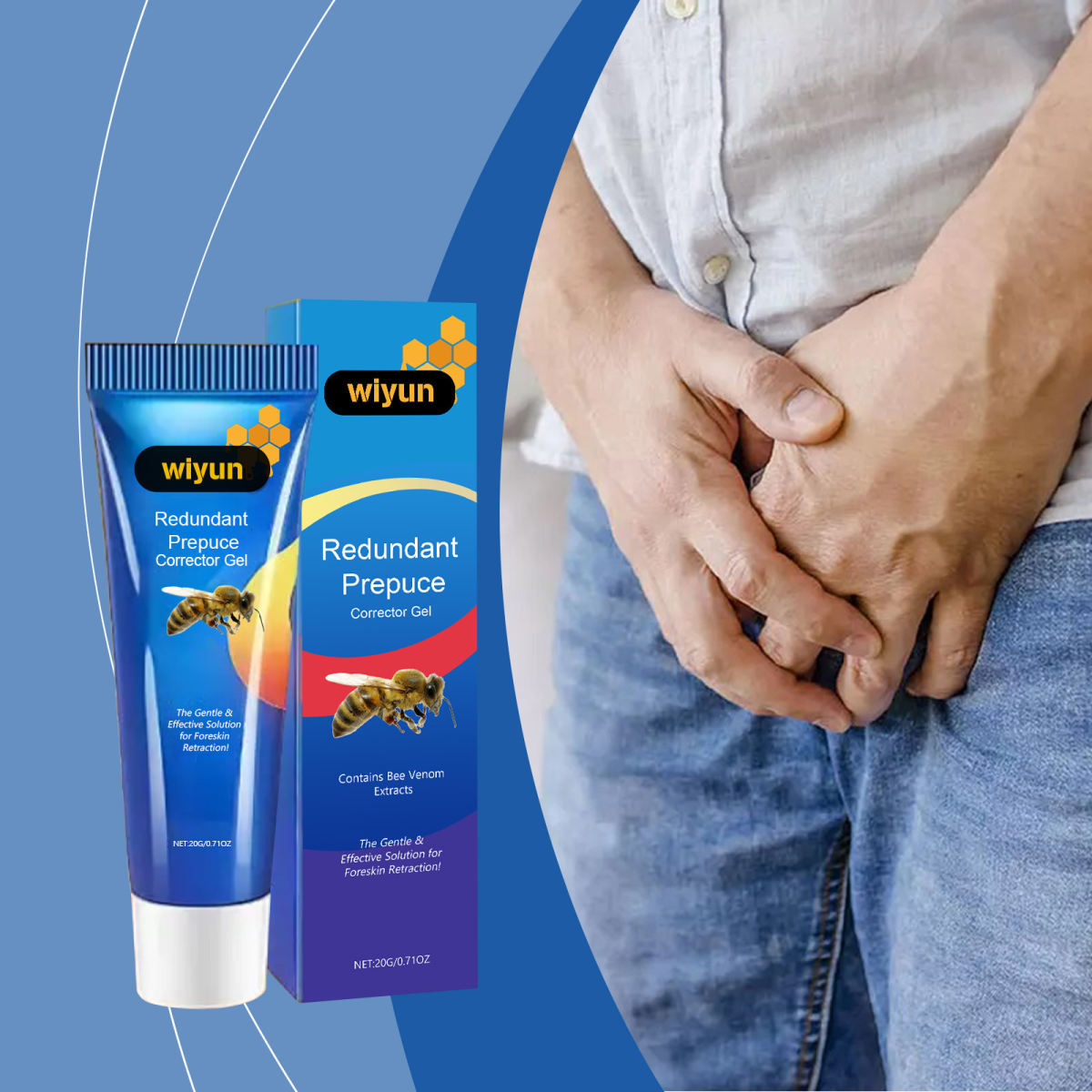 Men's Refreshing Moisturizing Massage Care Gel