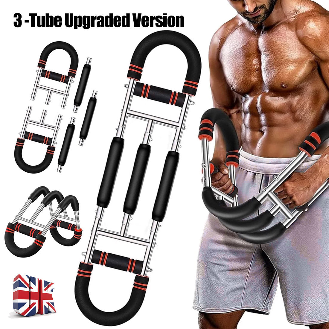 Shaker Twister Arm Trainer Workout Equipment Adjustable Chest Expander-Exerciser
