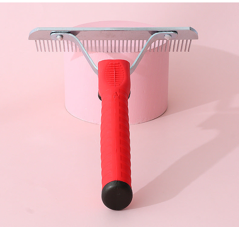 Pet Comb Extra-Large Rake Comb Grooming Brush Deshedding Tool Beauty Comb For Large Dogs Golden Retriever Husky German Shepherd