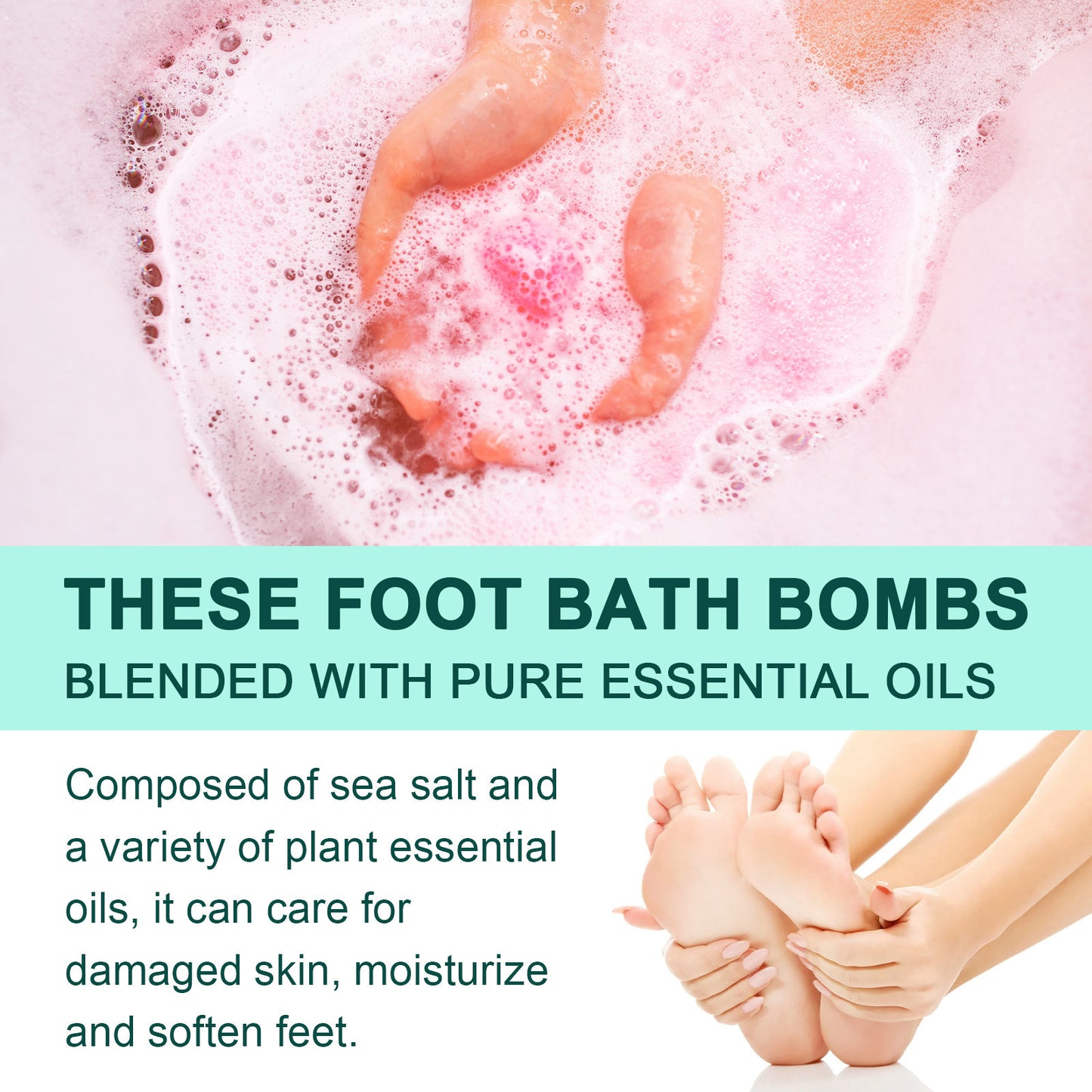 EELHOE Foot Soak Bath Bombs With Old Ginger For Foot Skin Care