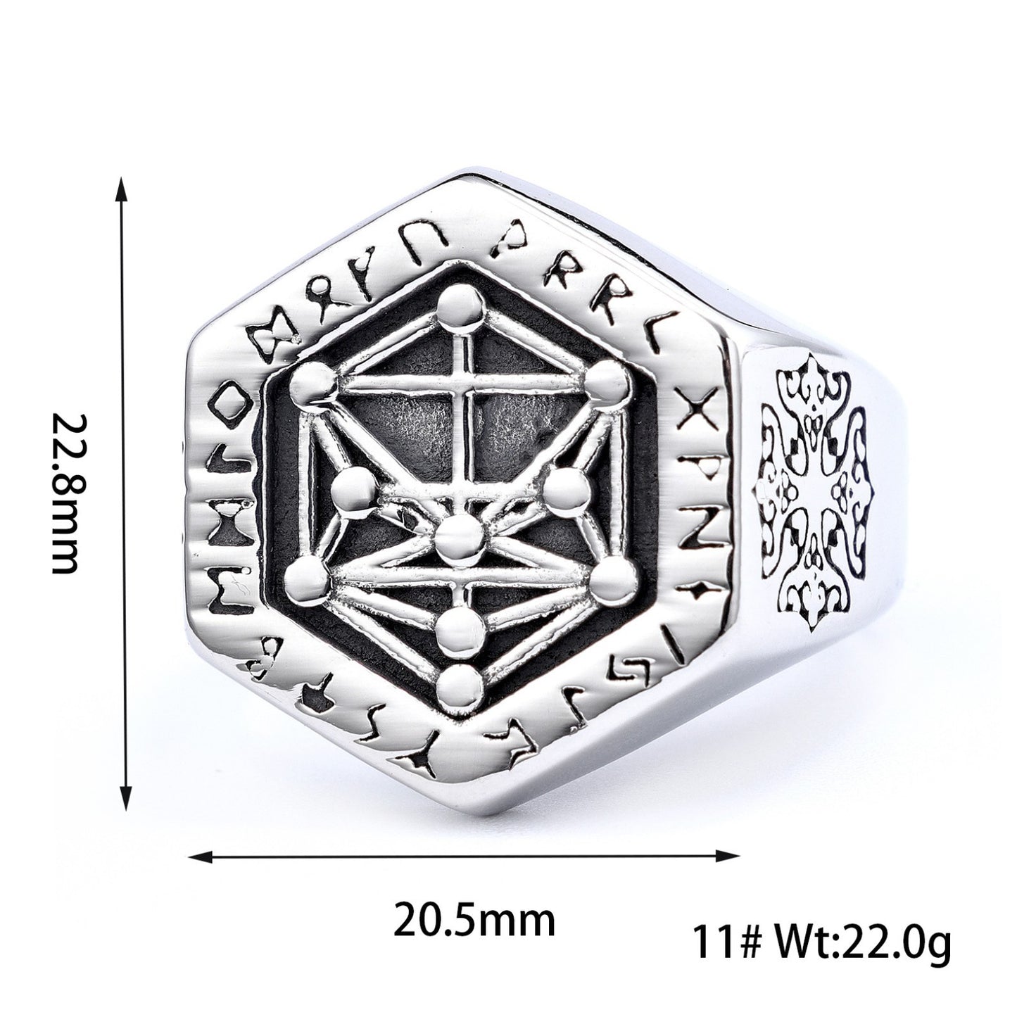 Viking Stainless Steel Mens Fashion Ring