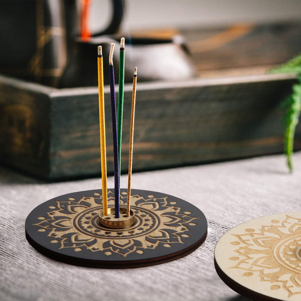 Wooden Incense Stand For Home Decoration Meditation Yoga